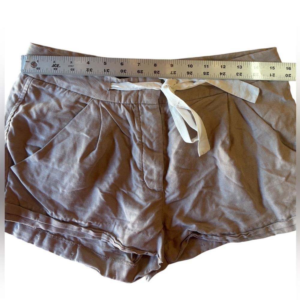 ARITZIA Wilfred Allegra Short, Size 4, Linen/Lyocell Blend, Silk Tie - Picture 4 of 9